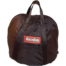 RaceQuip Helmet Bag Heavy Duty Oversize Fleece Lined Zippered Black 300003