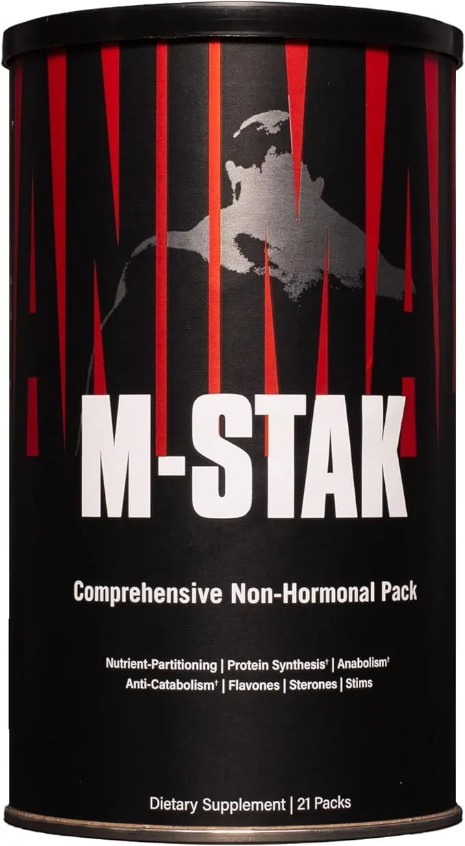 Universal Animal M-Stak 21 packs All Natural Muscle Building Stack