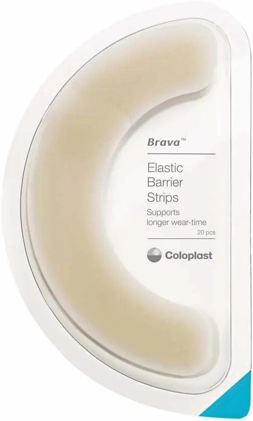 Coloplast Brava 120700 Elastic Barrier Strips - 20 Pieces Ostomy Colostomy New