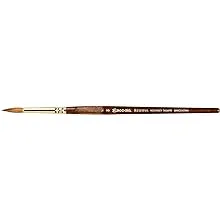 Escoda Reserva 1212 Series Artist Watercolor Short Handle Paint Brush, Size 2, Round