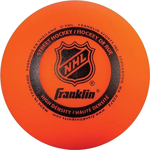 Franklin Sports NHL Street Hockey Balls - No Bounce Outdoor Street + Roller Hockey Balls - Official Size for Youth + Adult Street Hockey - Assorted Colors - 1, 2, 3, and 15 Bulk Packs