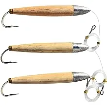 EatMyTackle Cedar Plug Saltwater Fishing Lure - Fully Rigged (6 inch, 3 Pack)EatMyTackle Cedar Plug Saltwater Fishing Lure - Full…