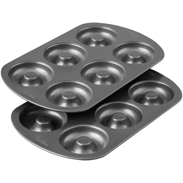 Mrs. Anderson's Baking 6-Cup Donut Pan, Carbon Steel with Non-Stick Coating, PFOA Free, 10.5-Inches x 7-Inches