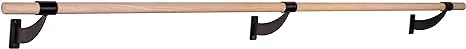 VITA Barre Wall-Mounted Single Ballet Barre, Classic WB15, Wood | Fixed Height, Made in USA, Home, Studio or Gym Exercise Equipment for Kids & Adults | Dance, Fitness, Pilates