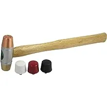 SE 5-IN-1 Dual Interchangeable Hammer - Threaded Copper, Brass Faces - 9-inch Gunsmithing Hammer - 8355HH