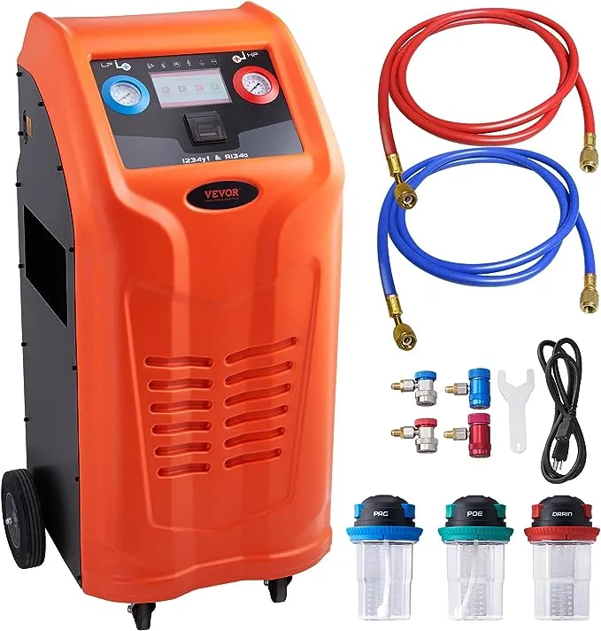 VEVOR Refrigerant Recovery Recharge Machine Fully Automatic Recycling Recharging