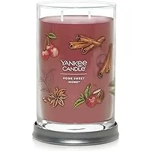 Yankee Candle Home Sweet Home Scented, Signature 20oz Large Tumbler 2-Wick Candle, Over 60 Hours of Burn Time