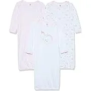 Yoga Sprout Cotton Gowns, 3 Pack