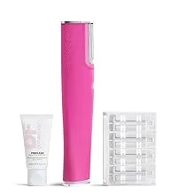 DERMAFLASH Luxe+ | Peach Fuzz Removal, Sonic Dermaplaning, Anti-Aging & Exfoliation | Pop Pink