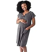 Kindred Bravely Gray Heather Universal Labor &amp; Delivery Gown Size S/M/L