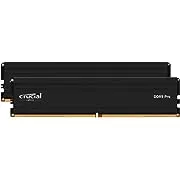 Crucial Pro RAM 64GB Kit (2x32GB) DDR5 5600MT/s (or 5200MT/s or 4800MT/s) Desktop Memory CP2K32G56C46U5