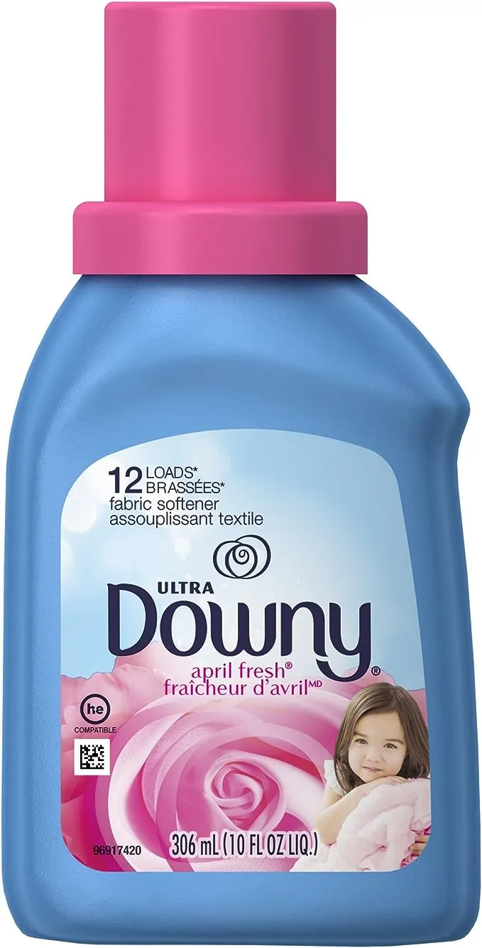 Downy April Fresh Liquid Fabric Conditioner (Fabric Softener), 10 FL OZ, pack of 12