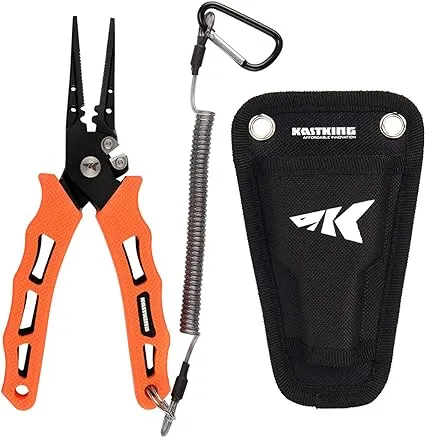 KastKing Cutthroat 7-inch Fishing Pliers Stainless-Steel Fishing