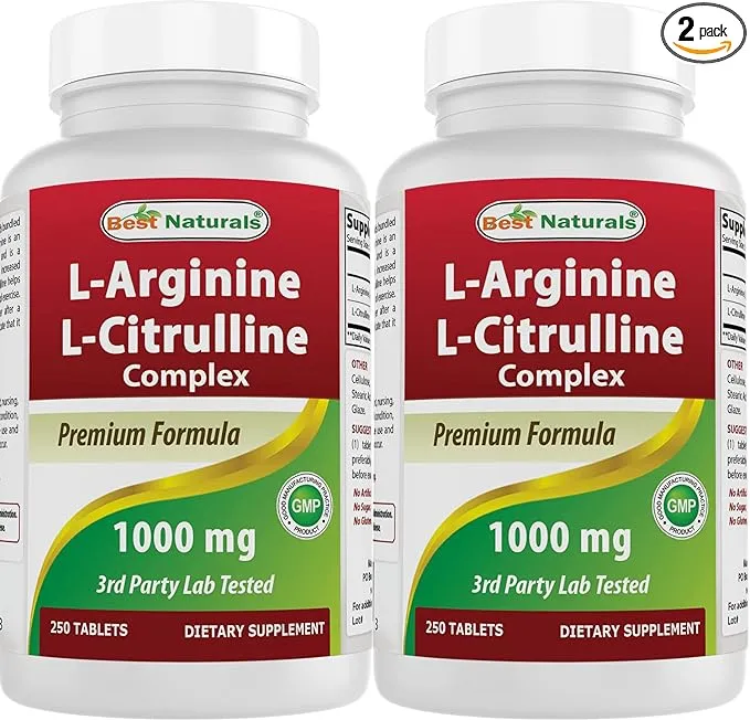 Best Naturals L-Arginine L-Citrulline Complex 1000 mg