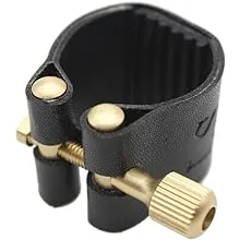 Andoer Artificial Leather Compact Durable Ligature Fastener for Alto Sax ...