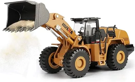 Gemini & Genius Construction Vehicle Wheeled Loader 1/50 Scale Skid Steer Loader Toys, Bulldozer Shovel Engineering Vehicle Alloy Models for Kids, Collection and Decoration House (Mechanical Loader)Gemini & Genius Construction Vehicle Wheeled Loader 1/5…