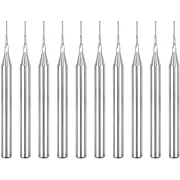 Uxcell 10Pcs 0.5mm Carbide End Mill Engraving Milling Cutter CNC Router Bits for ...