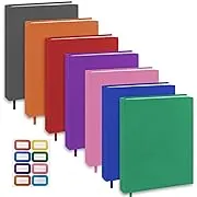 KICNIC Jumbo Book Covers 7 Pack, 9X11 Inch Stretchable Book Sox Suitable for Mos