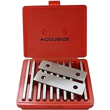 Accusize Industrial Tools 1/8'' Thickness 10 Pairs Precision Parallel Sets, 6'' Length, Eg10-1400