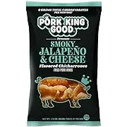 Pork King Good Smoky Jalapeno & Cheese Flavored Pork Rinds - 4 Pack