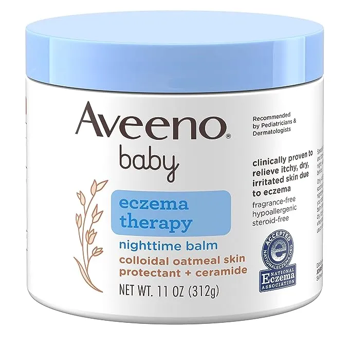 Aveeno Baby Eczema Therapy Nighttime Balm, 11 Oz