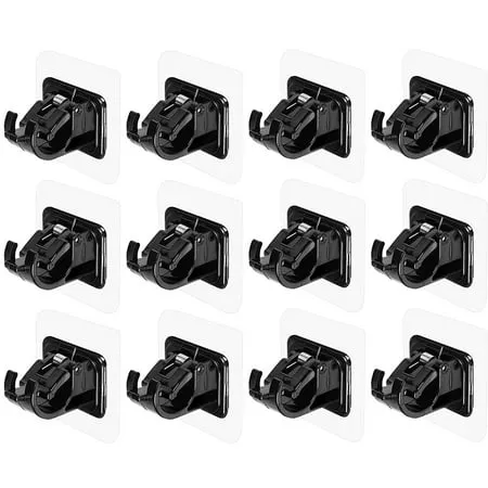 Drill-Free Self-Adhesive Curtain Rod Bracket Drill-Free Self-Adhesive Curtain Rod Brackets Curtain Hooks for Bathroom Kitchen Home Bathroom and Hotel