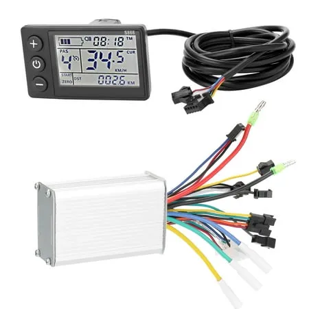 Yunir Brushless Motor Controller, Waterproof 24V-48V Motor Controller, LCD Di...