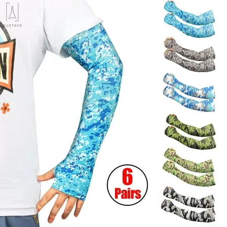 4-Pairs Arm Sleeves for Men and Women - Tattoo Cover Up - Cooling Sports Sleeve ...