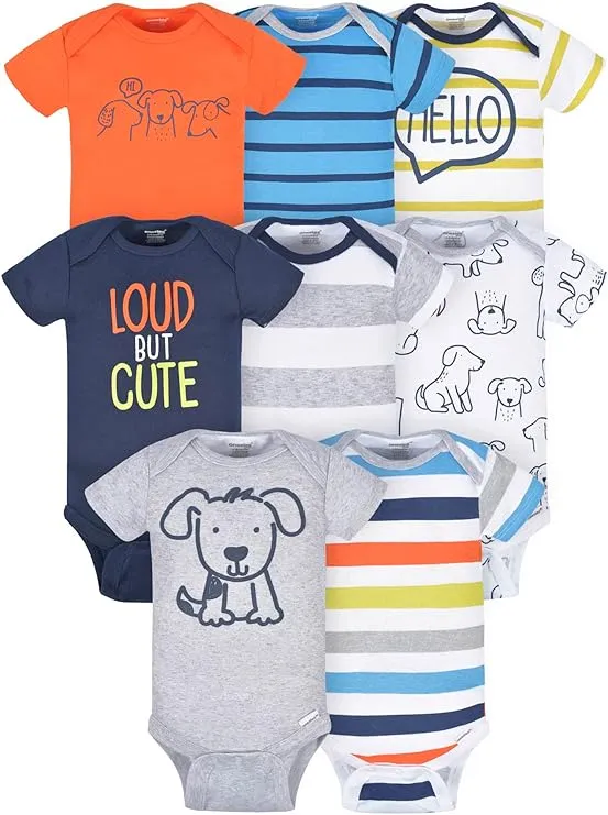 Onesies Brand baby-boys 8-pack Short Sleeve Mix & Match Bodysuits