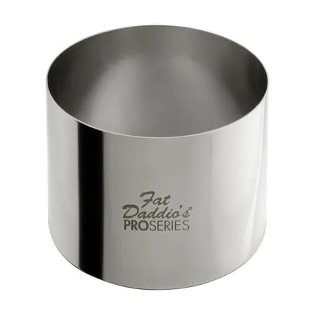 Fat Daddio's Stainless Steel Round Cake & Pastry Ring, 3 x 2 Inch