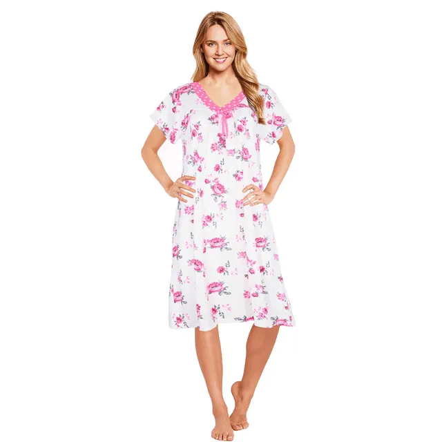 JEFFRICO Womens Nightgowns Sleepwear Soft Pajama Dress Nightshirts