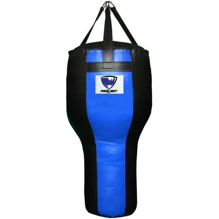 PROLAST Boxing Angle Heavy Punching Bag Best for Hook and Uppercut MMA Muay Thai 65 lb Filled (Made in USA) (Black and Yellow)