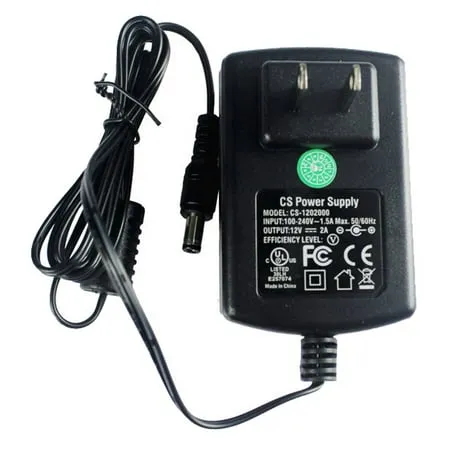 UL Certified AC 100-240V to DC 12V 2A Power Supply Adapter, Plug 5.5mm x 2....