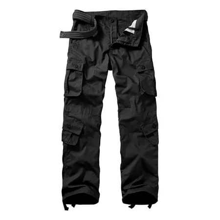 AKARMY Men's Hiking Pants, Casual Camouflage Multi-Pocket Cargo Pants