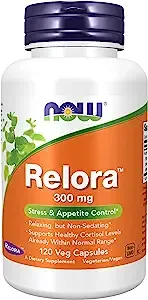 NOW Supplements, Relora 300 mg (a Blend of Plant Extracts from Magnolia officinalis and Phellodendron amurense), 120 Veg Capsules