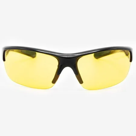 Night Driving Glasses for Men/Women - HD Yellow Lens for Night Vision (Red, Yellow Amber)