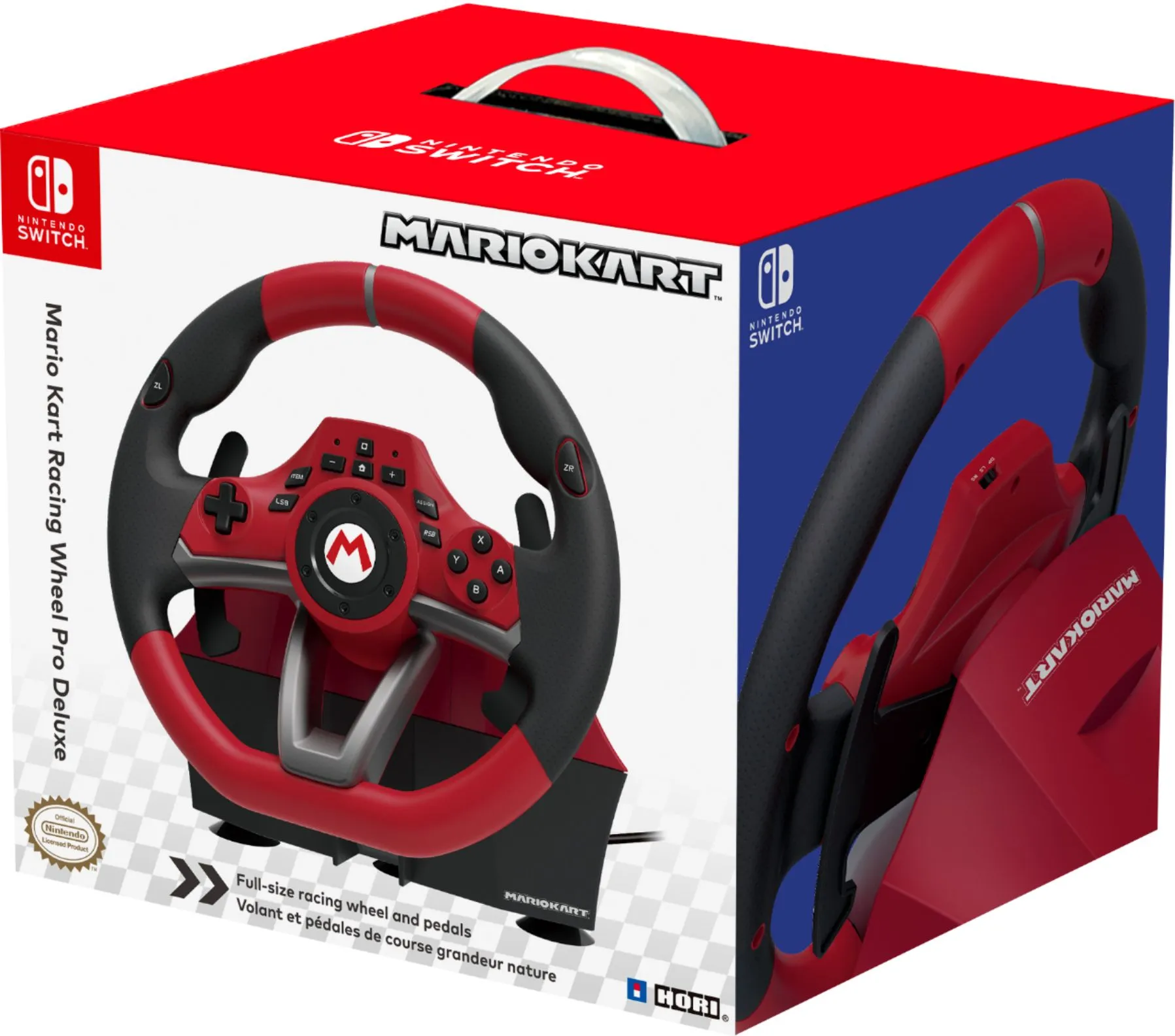 Nintendo Switch Mario Kart Racing Wheel Pro Deluxe By HORI,USB - Officially Licensed By Nintendo