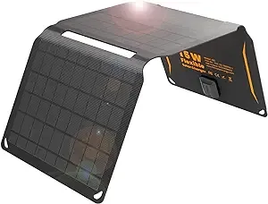 FlexSolar 15W Small Solar Panel Charger 5V USB Output ETFE Lightweight Foldable Portable Powerfilm Energy IP67 Waterproof Emergency Camping Hiking Backpacking for Cell Phones Fans Flashlights