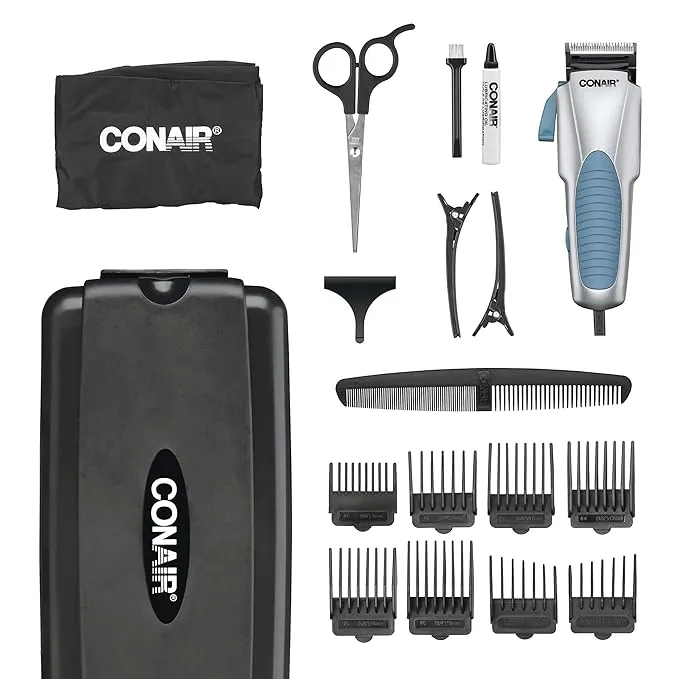 Conair Man Custom Cut Clippers 18-piece Haircut Kit Home Hair Cutting