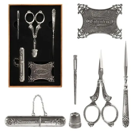 Vintage Style Embroidery Tools Kit