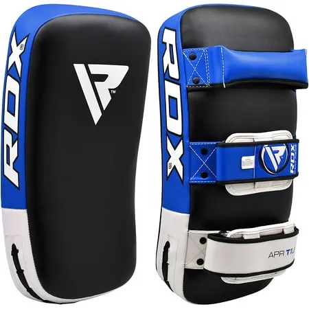 RDX Kick Shield for Kickboxing Strike pad Kicking pad Strike Shield Muay Thai Boxing MMA Training Blue (One Pad Only)