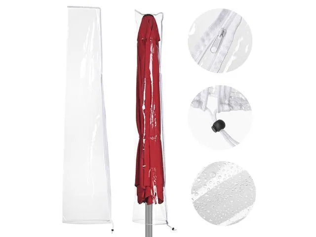 Waterproof PVC Outdoor Patio Umbrella Cover Bag w Zipper Fit 6' 7' 8' 9' 10' Umb