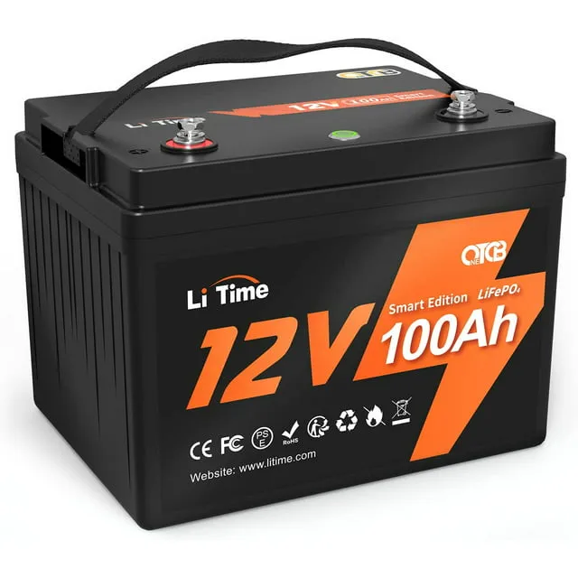 LiTime 12V 100Ah Deep Trolling Motor Lithium Battery