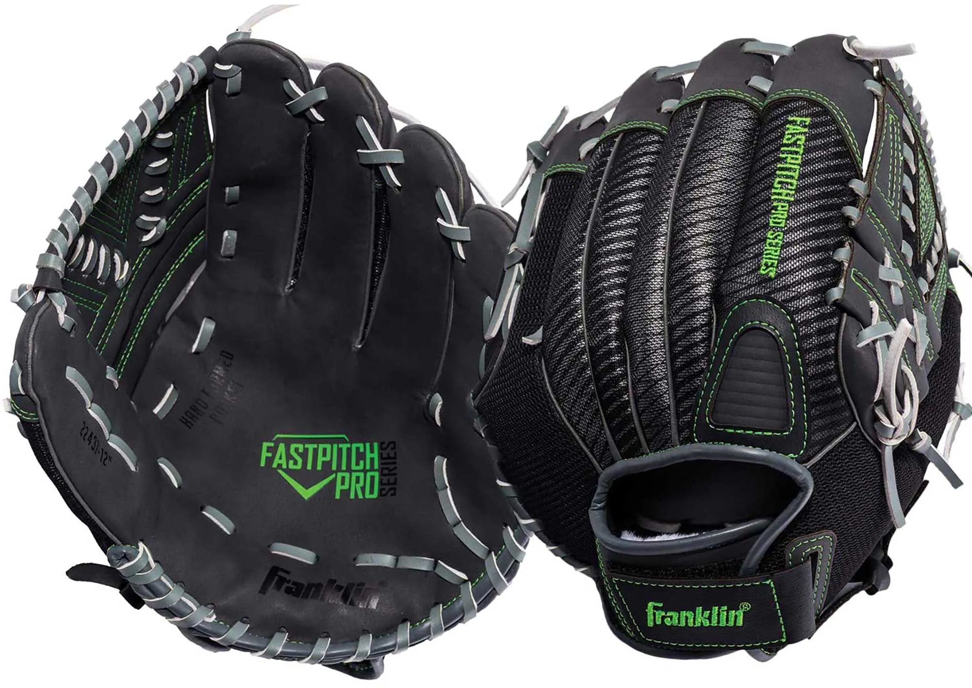 Franklin Sports Fastpitch Softball Glove - Fastpitch Pro - Adult and Youth Softball Mitt - Infield and Outfield - Pink 12" - Left Hand Throw