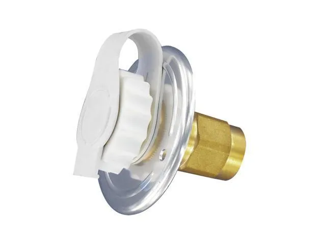 VALTERRA PRODUCTS A01-0172LF Valterra A01-0172LF Flush-Mount Water Inlet - FPT, 2-3/4' Flange, Aluminum Finish