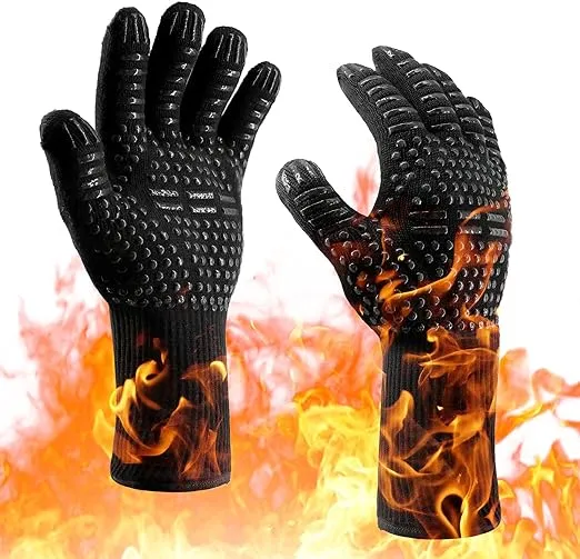 Oven Gloves 932f Heat Resistant Gloves Xl Size Cutresistant Grill Gloves Nonslip