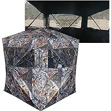 THUNDERBAY SPUR Collector 2-3 Person Hunting Blind, Portable Ground Blind with Silent Sliding Window, Portable Durable Hunting Tent for Deer & Turkey Hunting