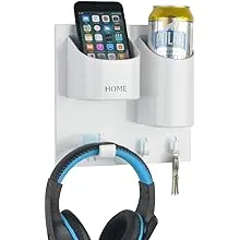 OKOMATCH Drink Beer Can Headset 3-in-1 Holder Wall Mounted | Adhesive Stick On ...