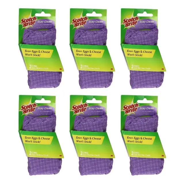 Scotch-Brite Clean & Rinse Scrubber - 2 ct, 4 Pack (Total 8 sponges)