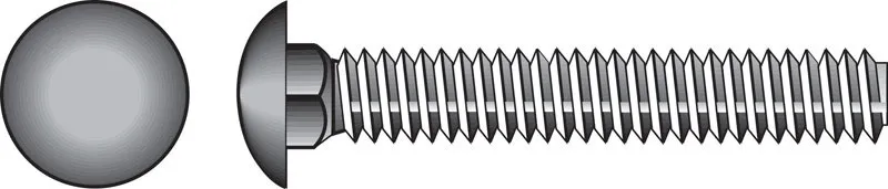 HILLMAN 1/4 in. X 2 in. L Stainless Steel Carriage Bolt 50 pk